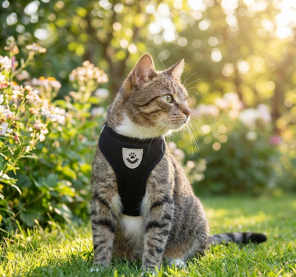 Soft Step-In Cat Harness & Leash