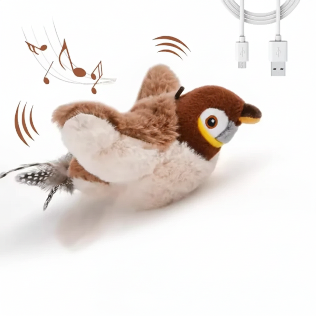 FlutterBuddy Interactive Chirping Bird