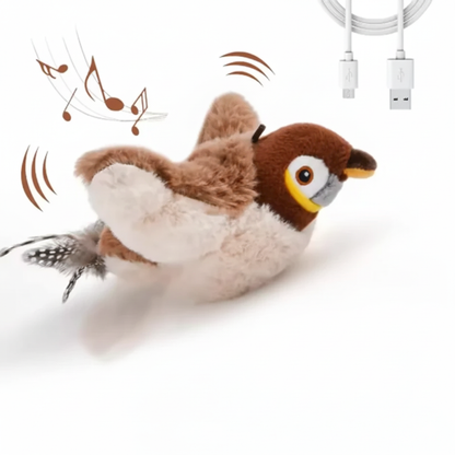 FlutterBuddy Interactive Chirping Bird