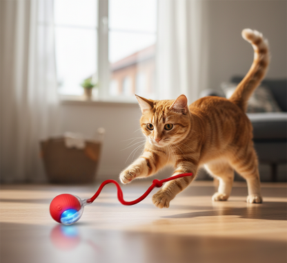 Automatic Interactive Cat Ball