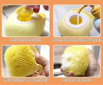 Silicone Pet Bath Massage Brush