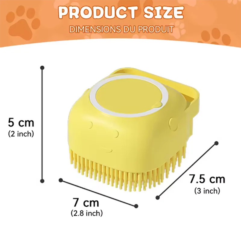 Silicone Pet Bath Massage Brush