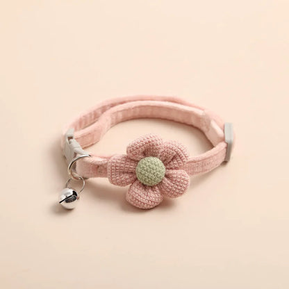 Breakaway Cat Collar with Bell and Flower