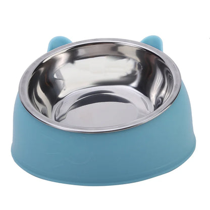 Tilted Stainless Steel Pet Bowl