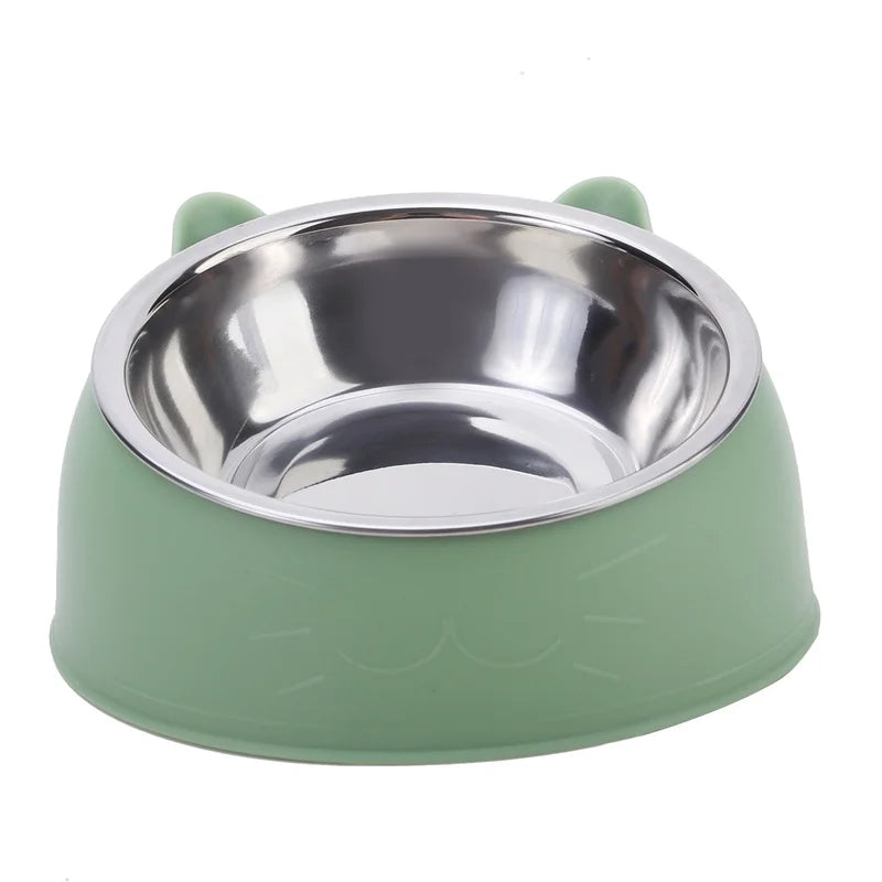 Tilted Stainless Steel Pet Bowl