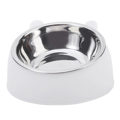 Tilted Stainless Steel Pet Bowl