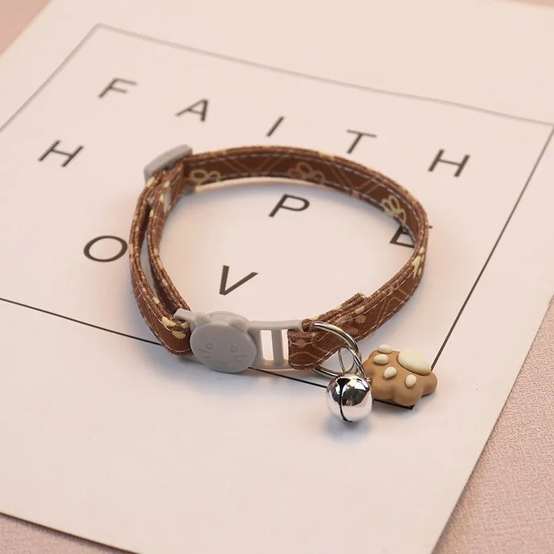 PawPrint Safety Adjustable Bell Collar