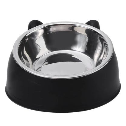 Tilted Stainless Steel Pet Bowl