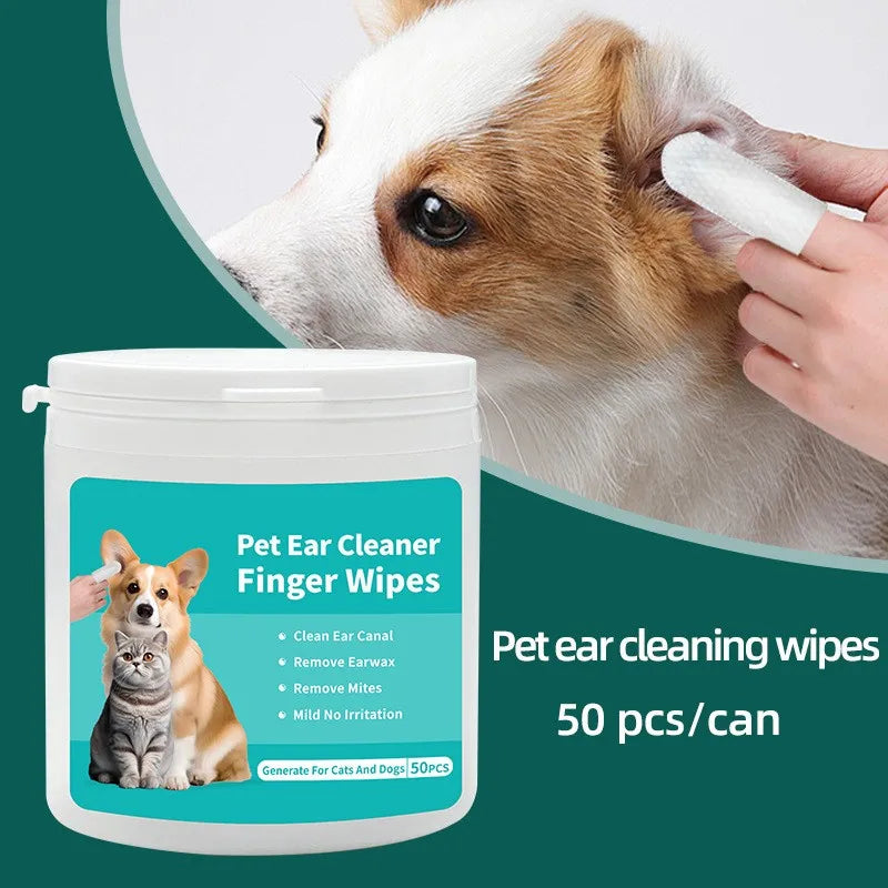 Pet Ear Cleaning Finger Wipes