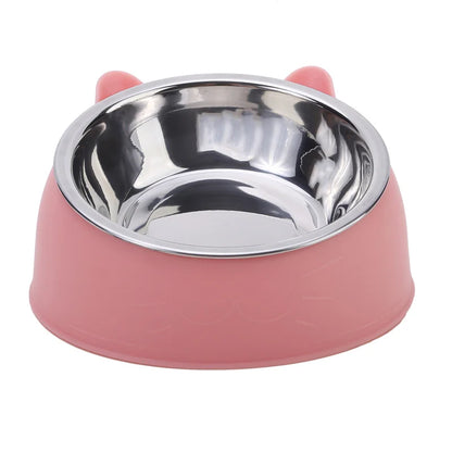 Tilted Stainless Steel Pet Bowl