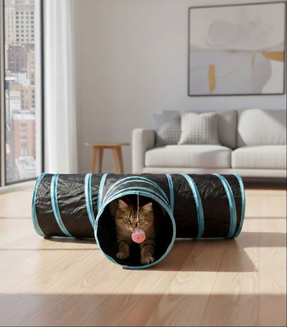 T-Shaped Interactive Cat Tunnel